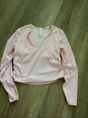 Lululemon All It Takes Ribbed Nulu V-Neck Long Sleeve Shirt (B-D Cups)